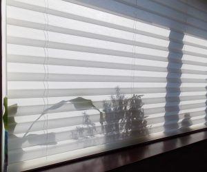 Gray Honeycomb Blinds — Elegant Blinds Awnings in Taree, NSW